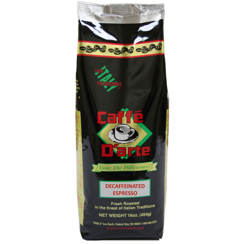 Caff D’arte Decaffeinated Espresso Whole Bean
