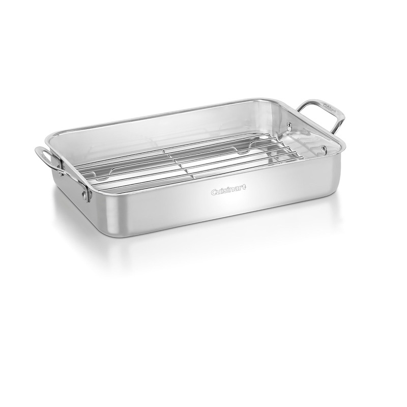 Cuisinart Chef’s Classic Stainless 14″ Lasagna Pan w/ Stainless Roasting Rack
