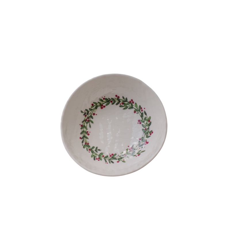 Relish Cereal Bowl – Holiday Wreath