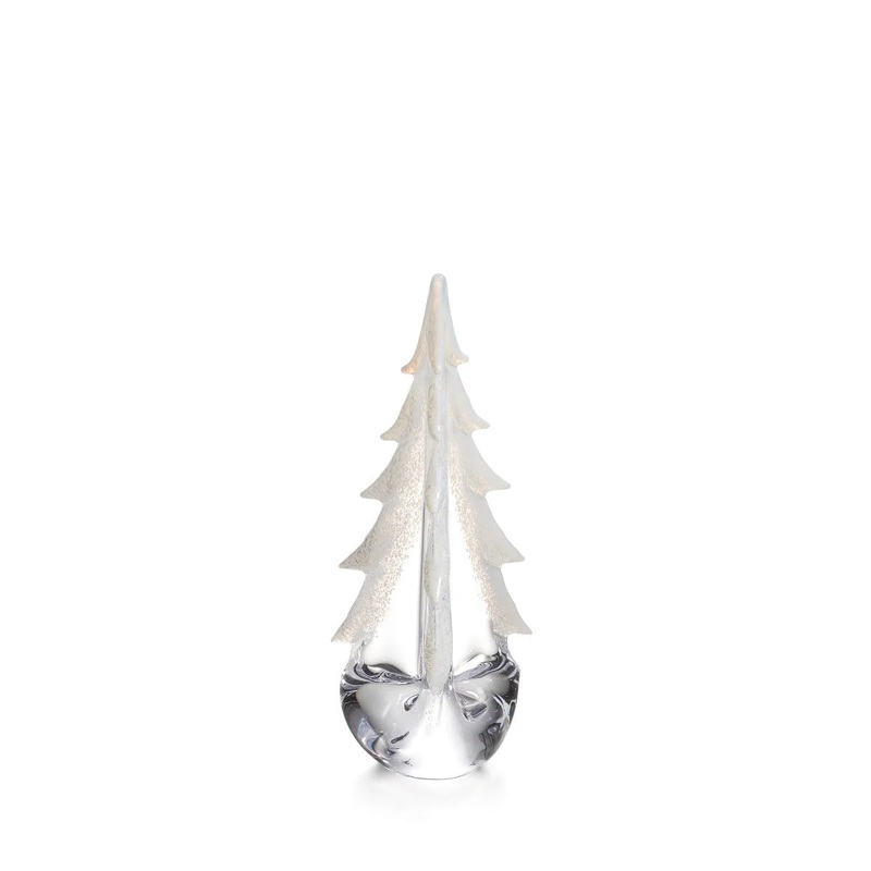 Simon Pearce Snowy Branches Evergreen 12″