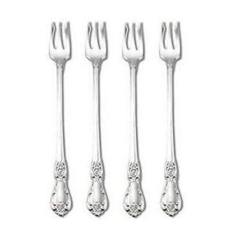 Oneida Vanessa Set of 4 Seafood / Oyster Forks 18/8 Stainless 6″