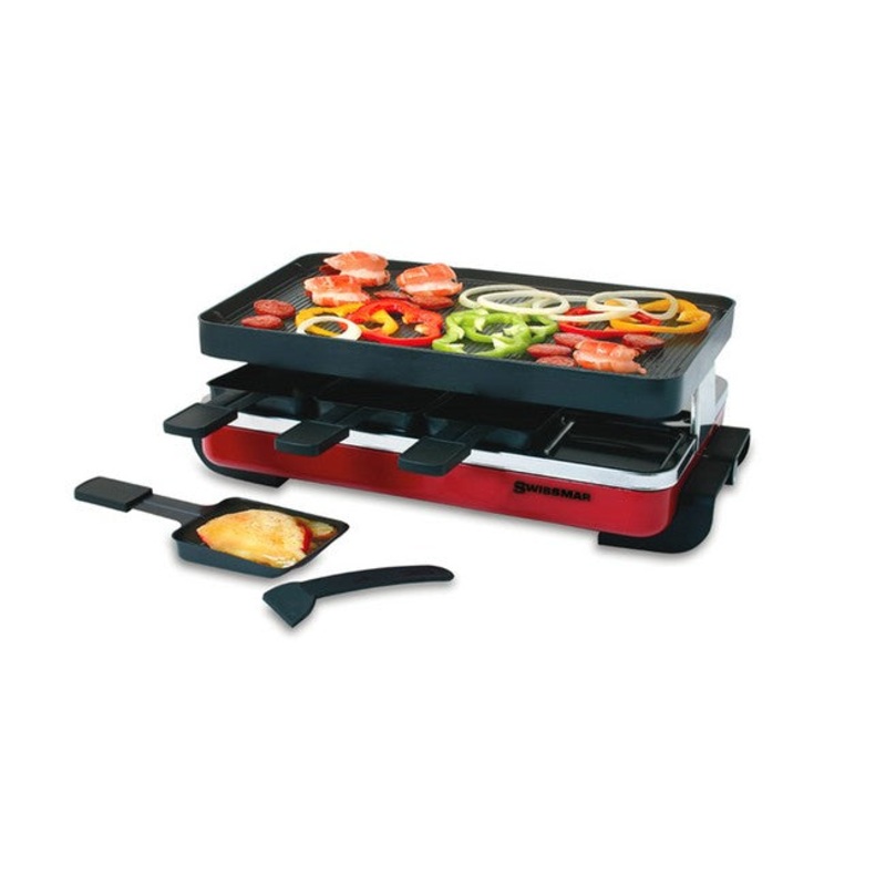 Swissmar – 8 Person Red Classic Raclette Party Grill