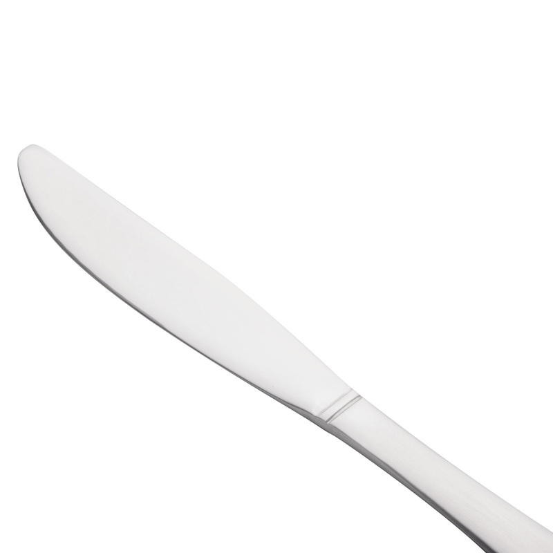 World Tableware 858 053 New Charm 7 1/8″ 18/0 Stainless Steel Heavy Weight Butter Spreader – 12/Pack