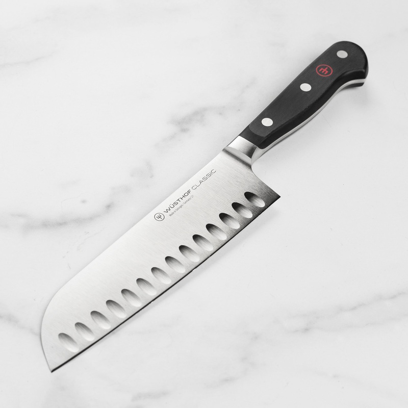 Wusthof Classic 7″ Hollow Edge Santoku Knife