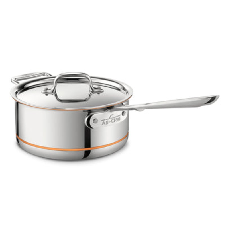 All Clad Copper Core – Sauce Pan w/Lid & Loop 3 Qt.