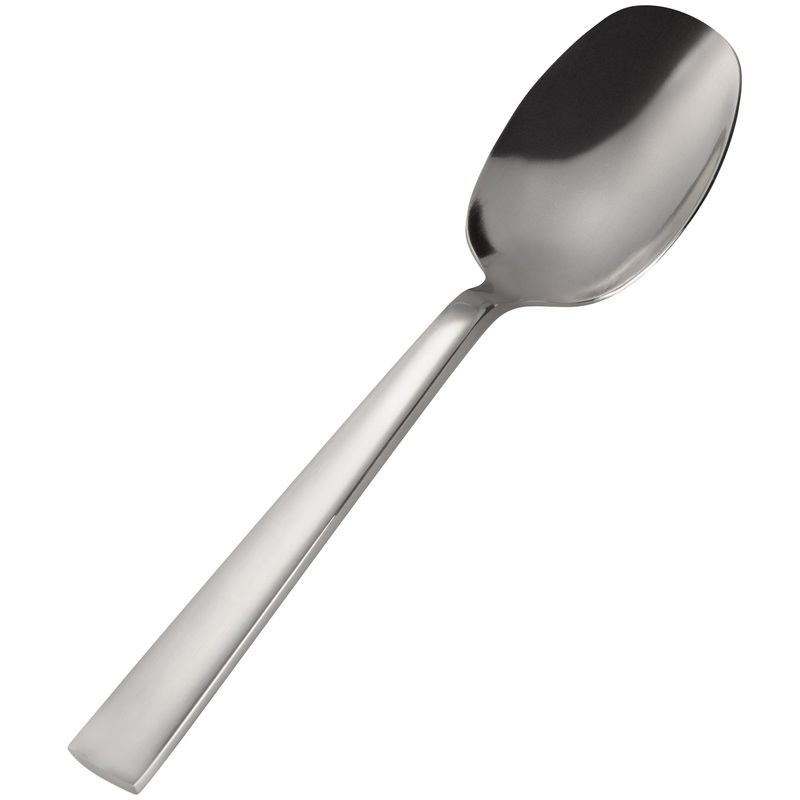 Bon Chef S3703 Roman 6 1/4″ 18/10 Stainless Steel Extra Heavy Soup / Dessert Spoon – 12/Pack