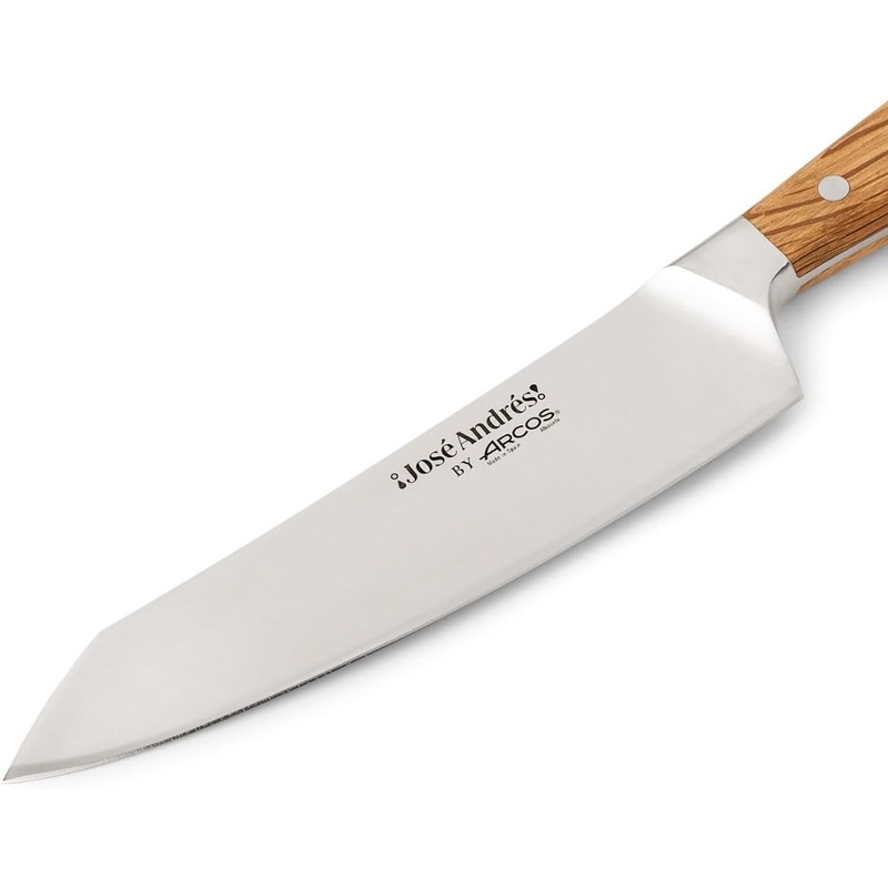 Arcos Jos Andrs Series – 7″ Rocking Santoku Knife, Holm Oak Handle