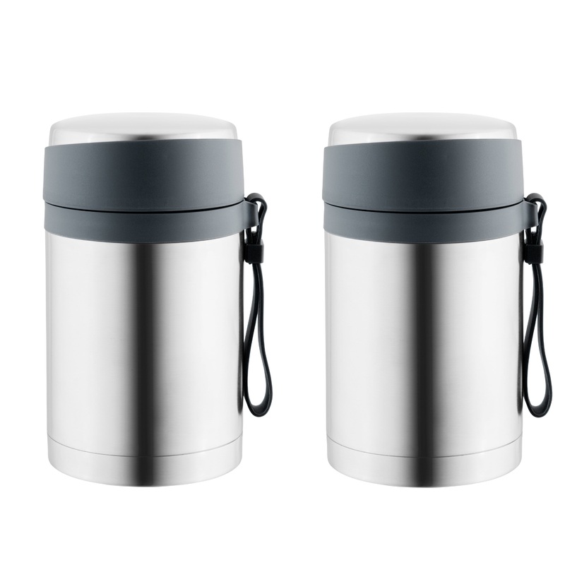 BergHOFF Essentials 28oz Food Container Set of 2, Black