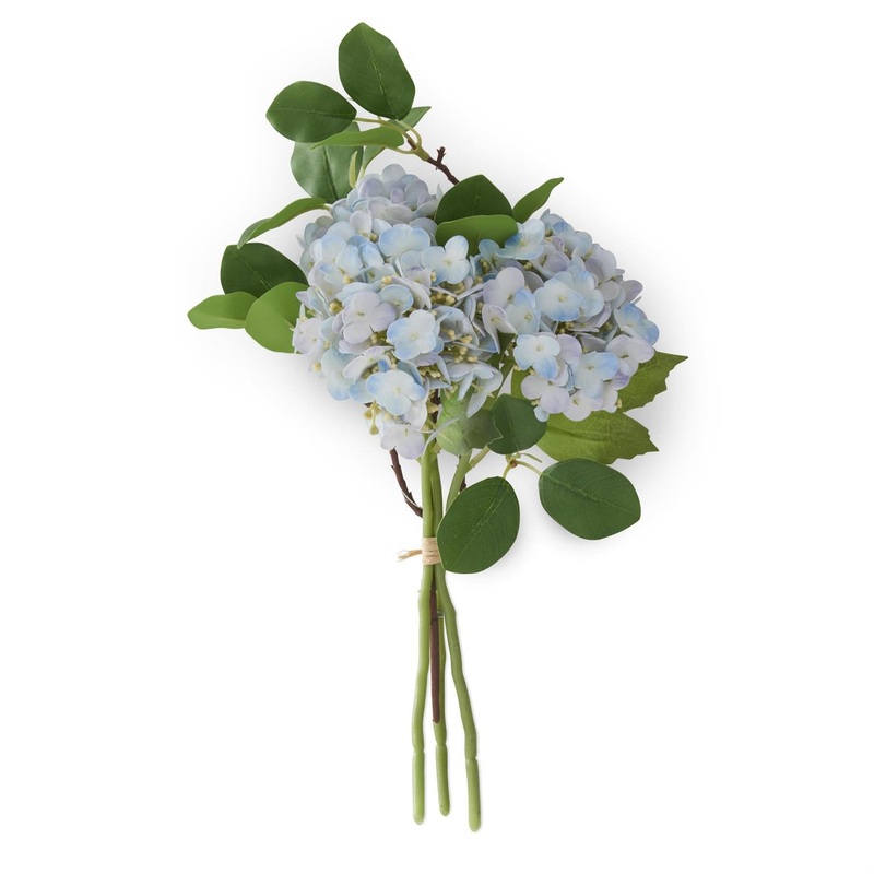 Blue Real Touch Hydrangea Bundle 12″