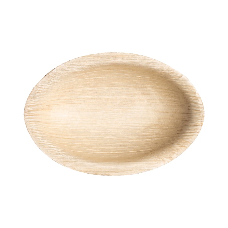 Ellipse Palm Leaf Eco Friendly Disposable Mini Plates (3.5″)