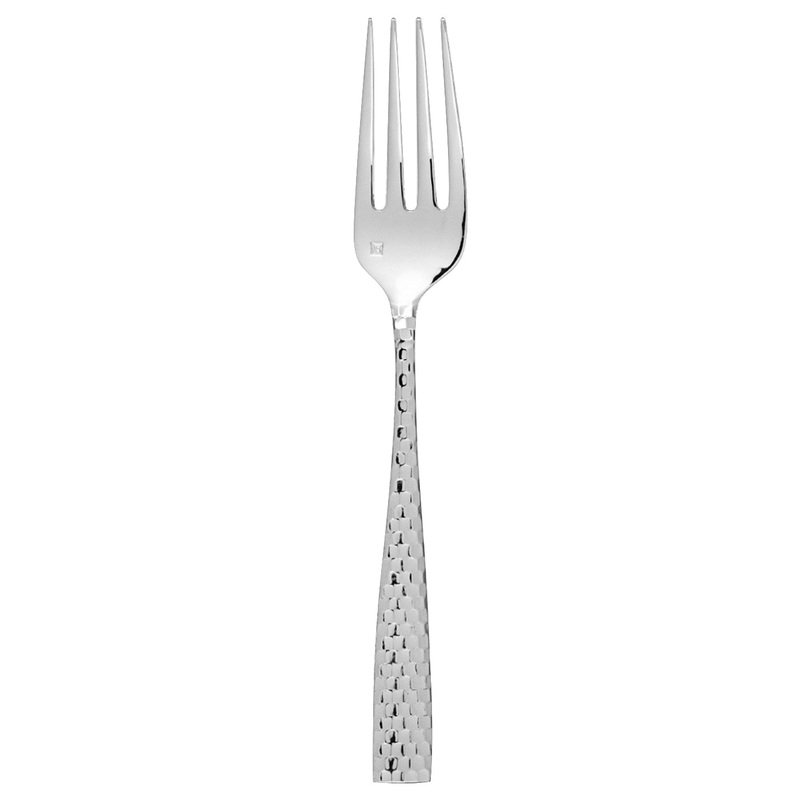Fortessa 1.5.102.FC.026 Lucca Faceted 9 11/16″ 18/10 Stainless Steel Extra Heavy Weight Serving Fork
