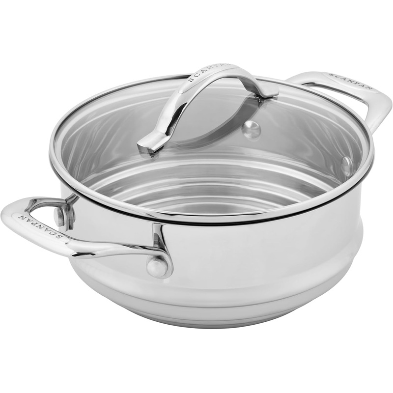 Scanpan STS – 6 1/4″ – 7″ – 8″ Covered Stainless Steamer