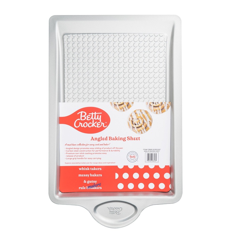 Betty CrockerCarbon Steel Easy Slide 18.5 x 11.5 x 1 Inch Baking Sheet