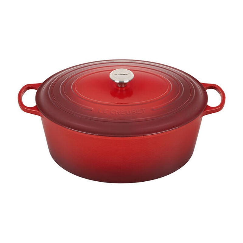 Le Creuset 15.5 Qt Signature Oval Oven – Cerise