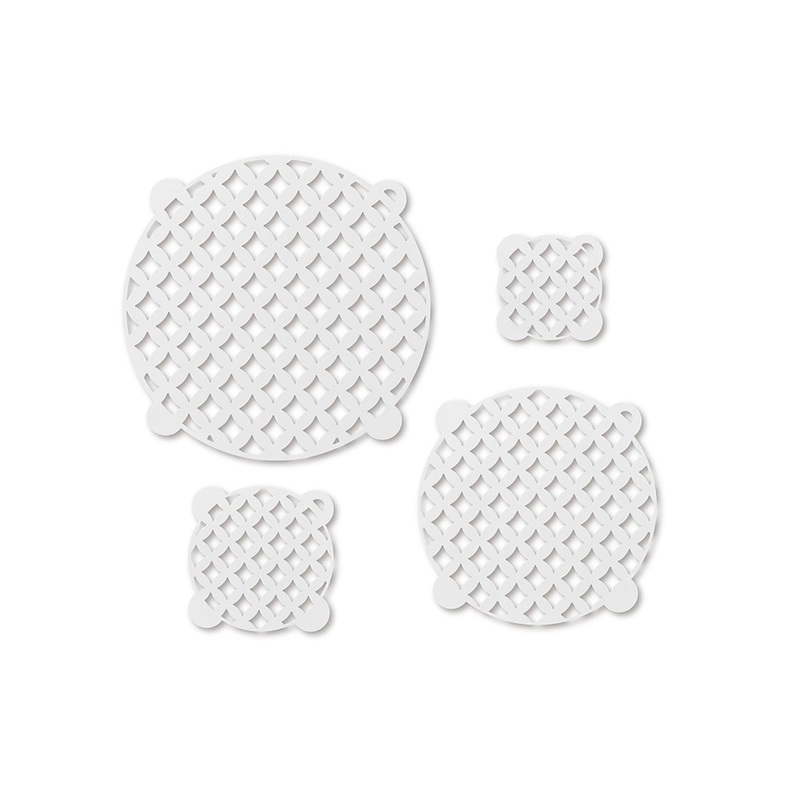 Talisman Designs Multi-Use Baking Stencils, Diamonds Design, Set of 4 sizes, 3.5 inch, 5 inch, 8 inch, & 10 inch, White