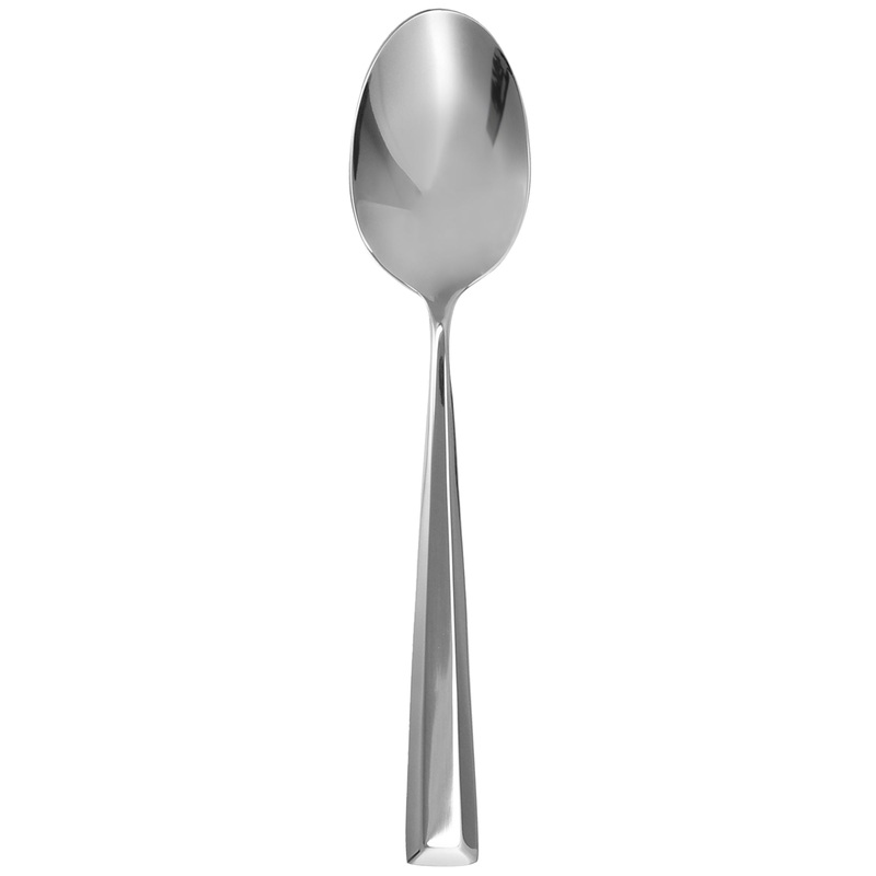 Walco TRU03 Truss 8 1/2″ 18/0 Stainless Steel Heavy Weight Serving Spoon – 12/Pack