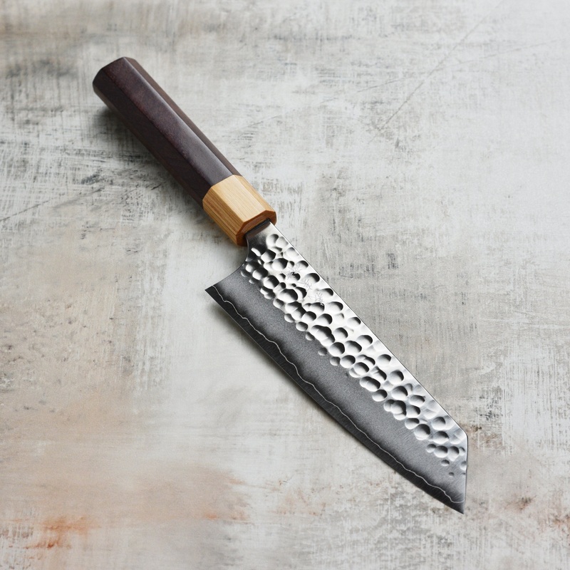 Yoshimi Kato Forged Ginsan Stainless Clad 6.7″ Bunka