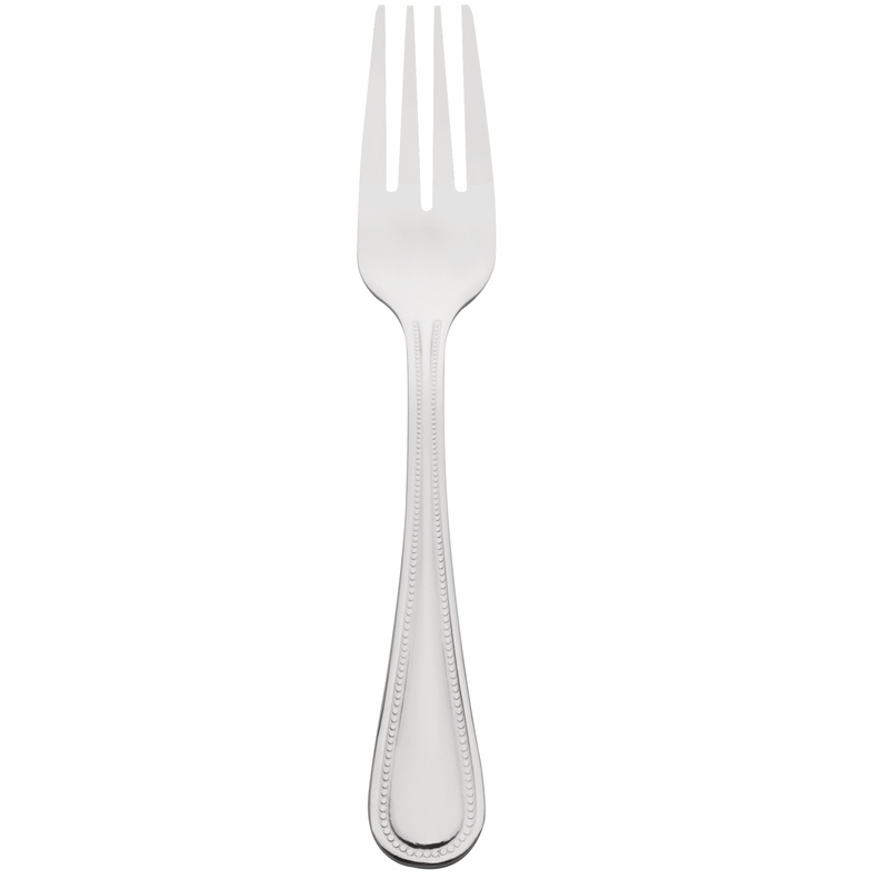 10 Strawberry Street PRL-SF Pearl 6 1/4″ 18/0 Stainless Steel Heavy Weight Salad Fork – 12/Pack