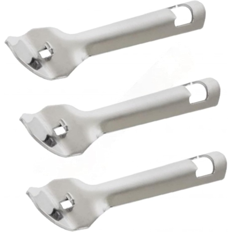 7″ Punch Can/Bottle Opener Stainless Steel Set of 3 – Can Punch Bottle Opener Bottle & Can Opener Classic Beer Opener Compact Size Beverage Bottle Opener for Kitchen Bar or Restaurant
