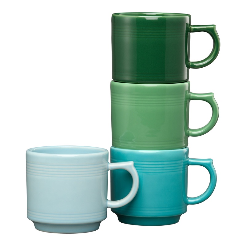 Aegean 16 OZ Set of 4 Mixed Stackable Mug Set