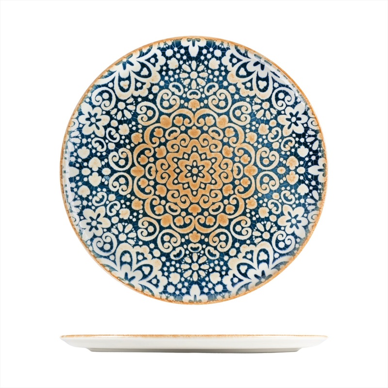 Alhambra dia.12.75″ Round Decorated Porcelain Plate
