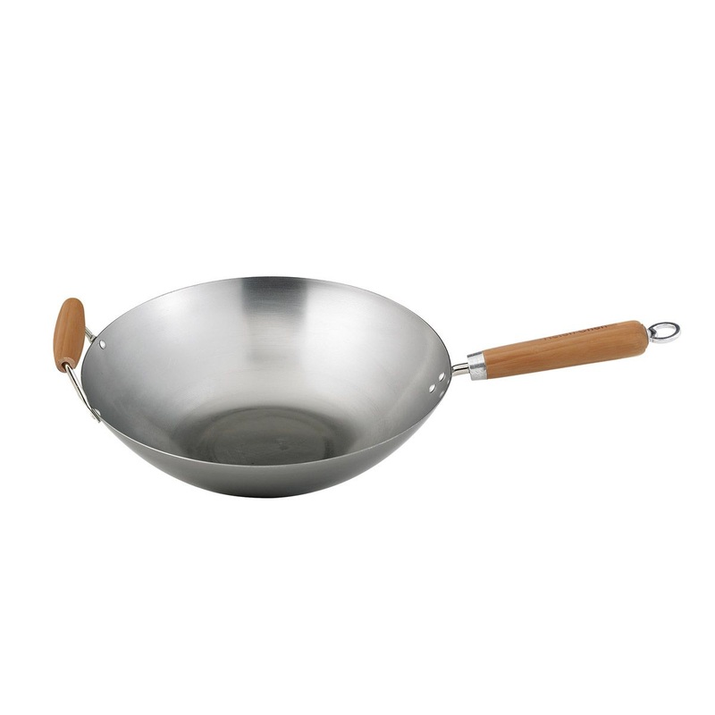 Carbon Steel Wok, 14″