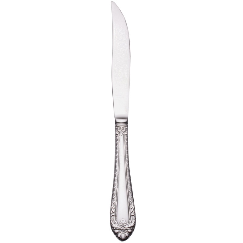 Reed & Barton RB120-5762 London 8 5/8″ 18/10 Stainless Steel Extra Heavy Weight Steak Knife – 12/Pack