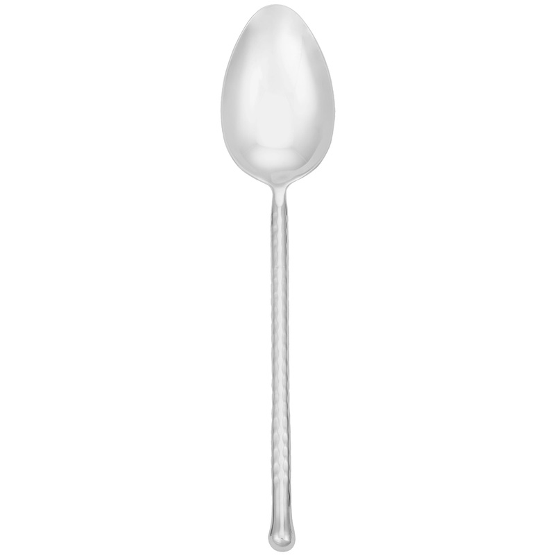 Walco RIP03 Riptide 10 1/2″ 18/10 Stainless Steel Extra Heavy Weight Tablespoon / Serving Spoon – 12/Pack