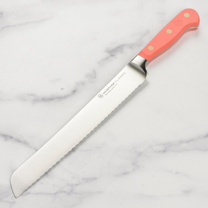 Wusthof Classic 9″ Coral Peach Double Serrated Bread Knife