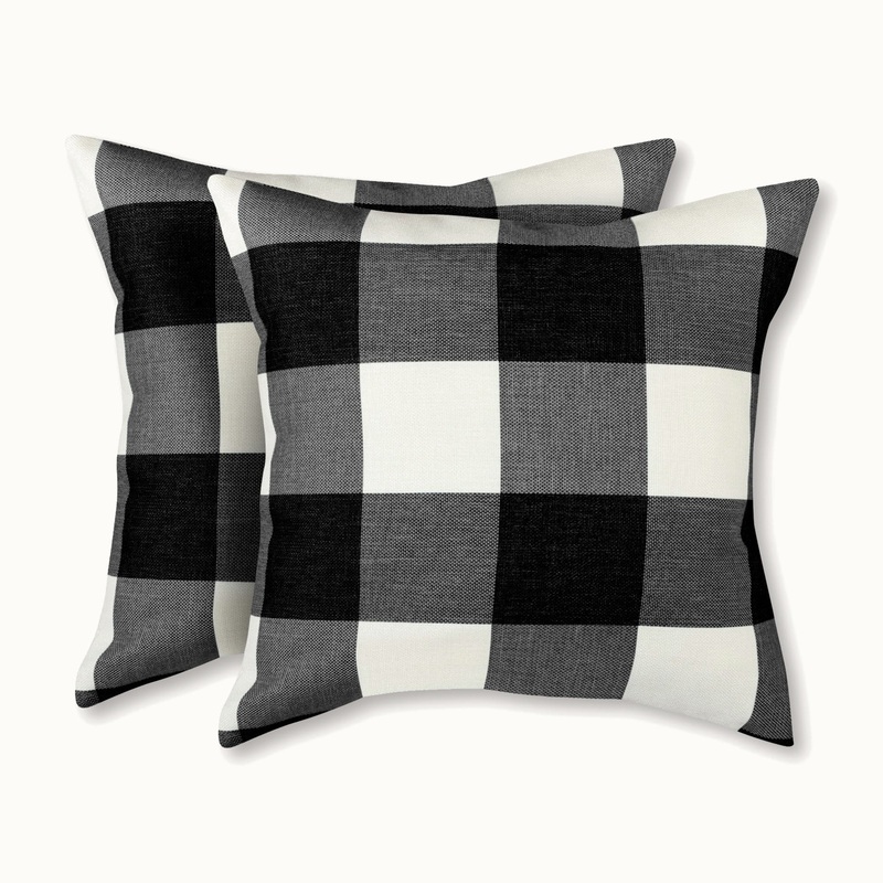 Zulay Home Buffalo Plaid Throw Pillow Covers