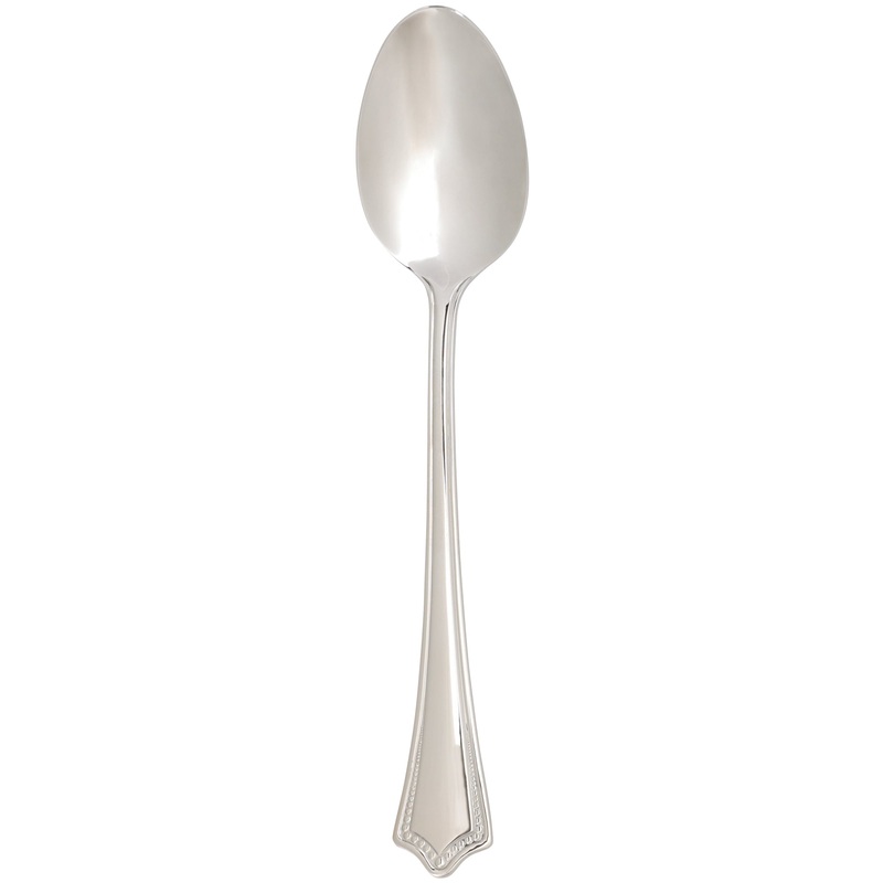Arcoroc FK706 Amaryllis 7 7/8″ 18/0 Stainless Steel Solid Handle Heavy Weight Dessert Spoon by Arc Cardinal – 12/Pack
