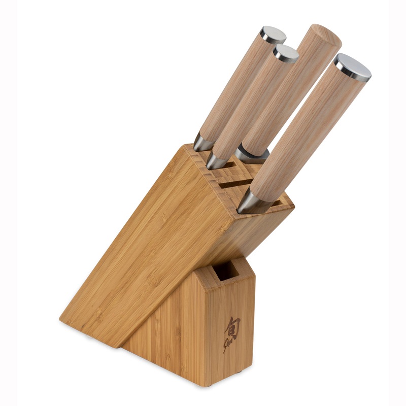 Shun Classic Blonde – 5 Pc. Starter Knife Block Set