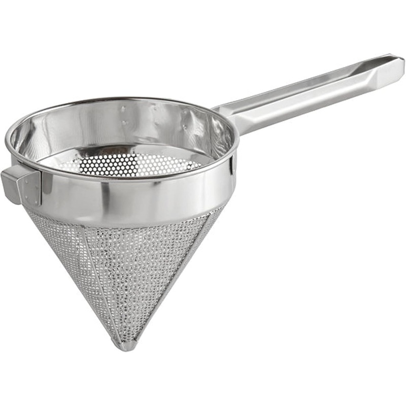Stainless Steel China Cap Strainer – Cone Shaped Strainer Food Strainer Juice Strainer Kitchen Tools Food Colander For Straining Seeds Beans Sauces & More