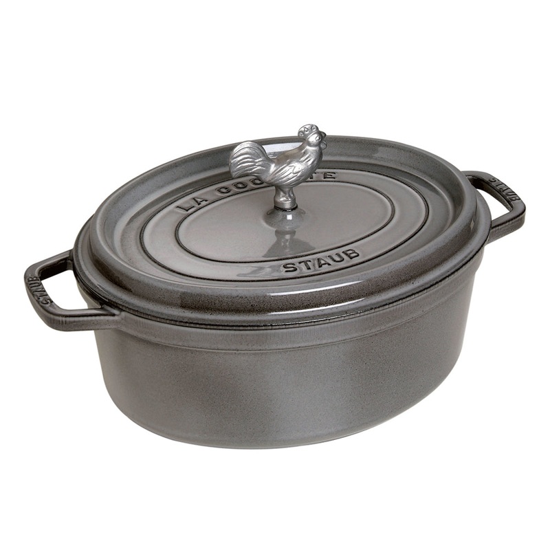Staub Coq au Vin Cocotte – 5 3/4 Qt. – Graphite Grey