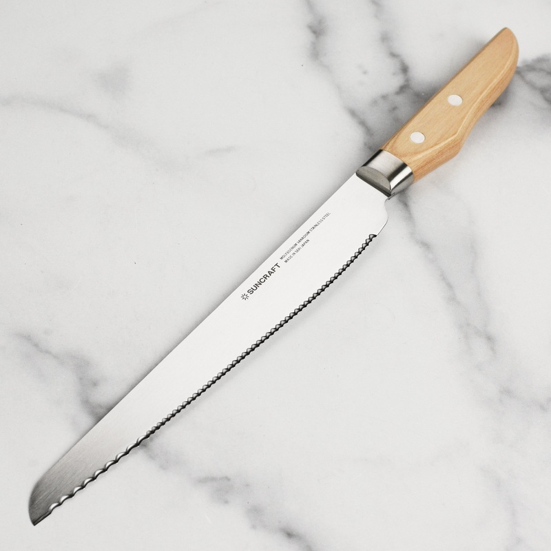 Suncraft Seseragi 8.75″ Bread Knife, Left-Handed