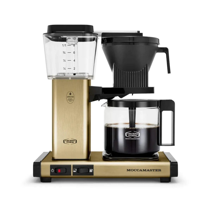 Technivorm Moccamaster KBGV Select Glass Carafe Brewer 53936 (Brushed Brass)