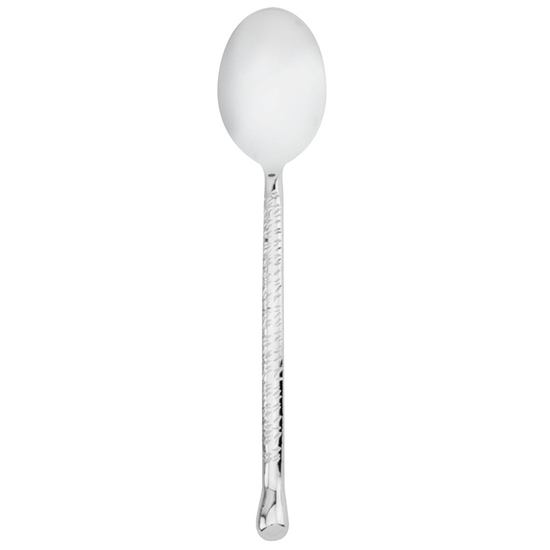 Walco 5801 Nouveaux Hammered 7 1/2″ 18/10 Stainless Steel Extra Heavy Weight Teaspoon – 12/Pack
