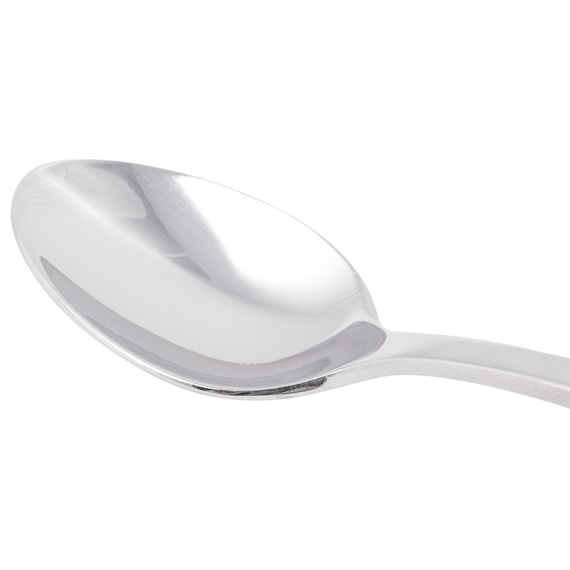 World Tableware 100 007 Baguette II 4 3/4″ 18/8 Stainless Steel Extra Heavy Weight Demitasse Spoon – 12/Pack