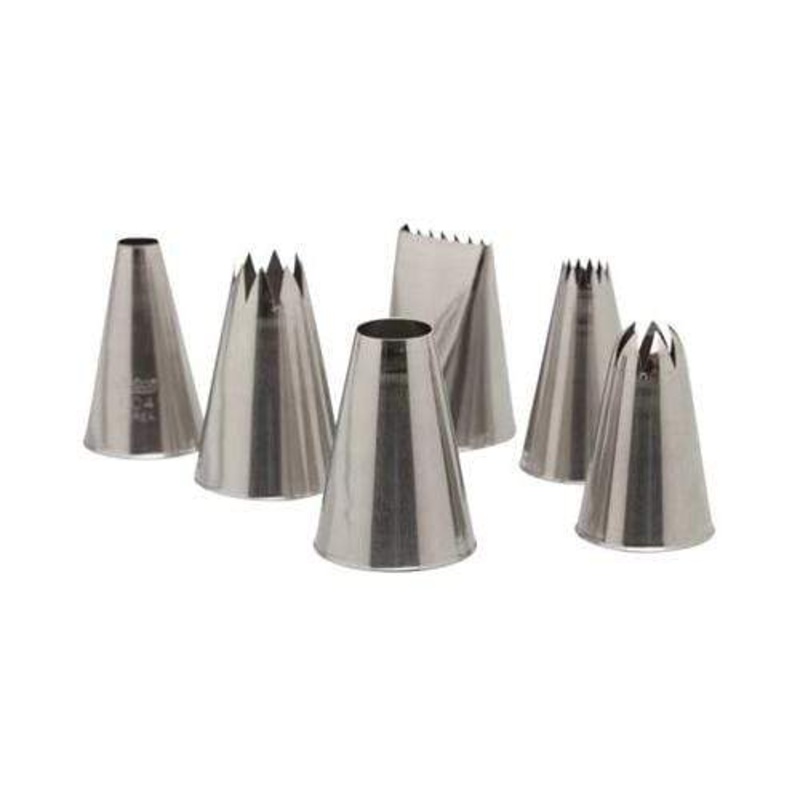 Ateco 6 piece Pastry Tube Set