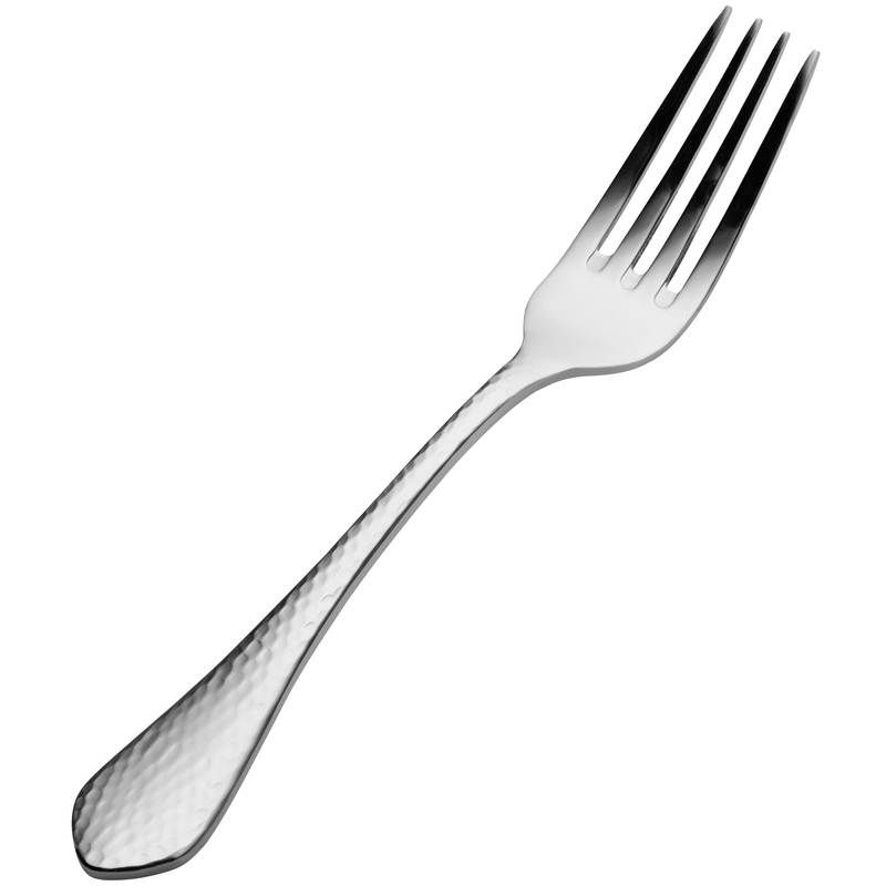 Bon Chef S1205 Reflections 7 11/16″ 18/10 Stainless Steel Extra Heavy Dinner Fork – 12/Pack