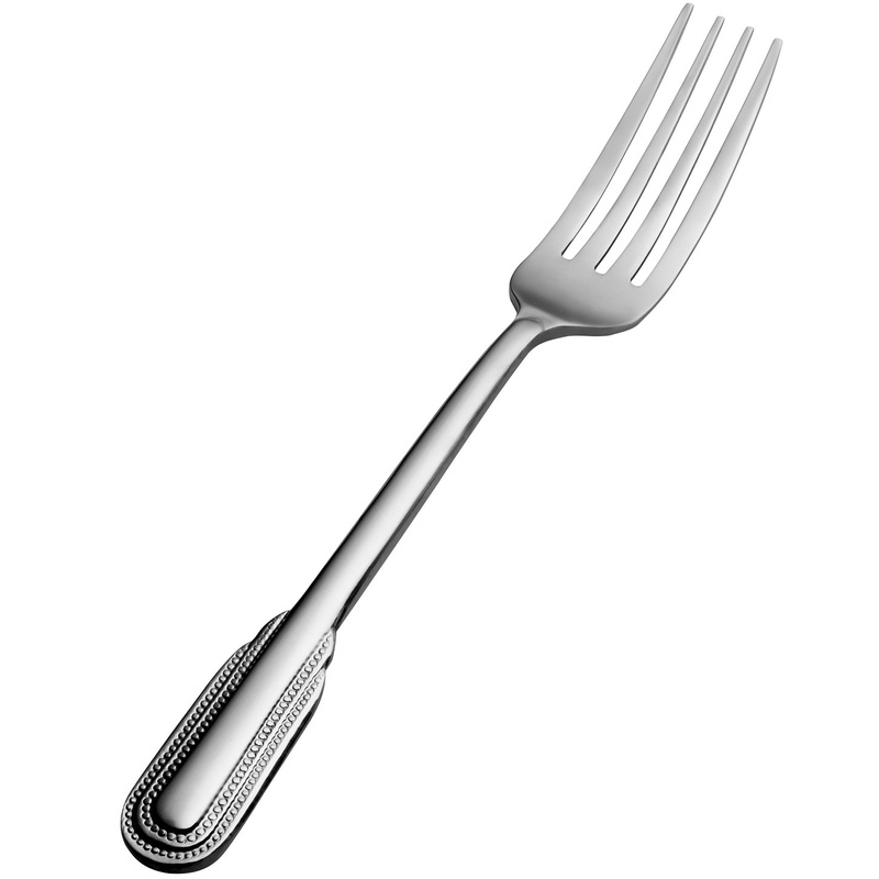 Bon Chef S2406 Empire 8 1/4″ 18/10 Stainless Steel European Size Dinner Fork – 12/Pack
