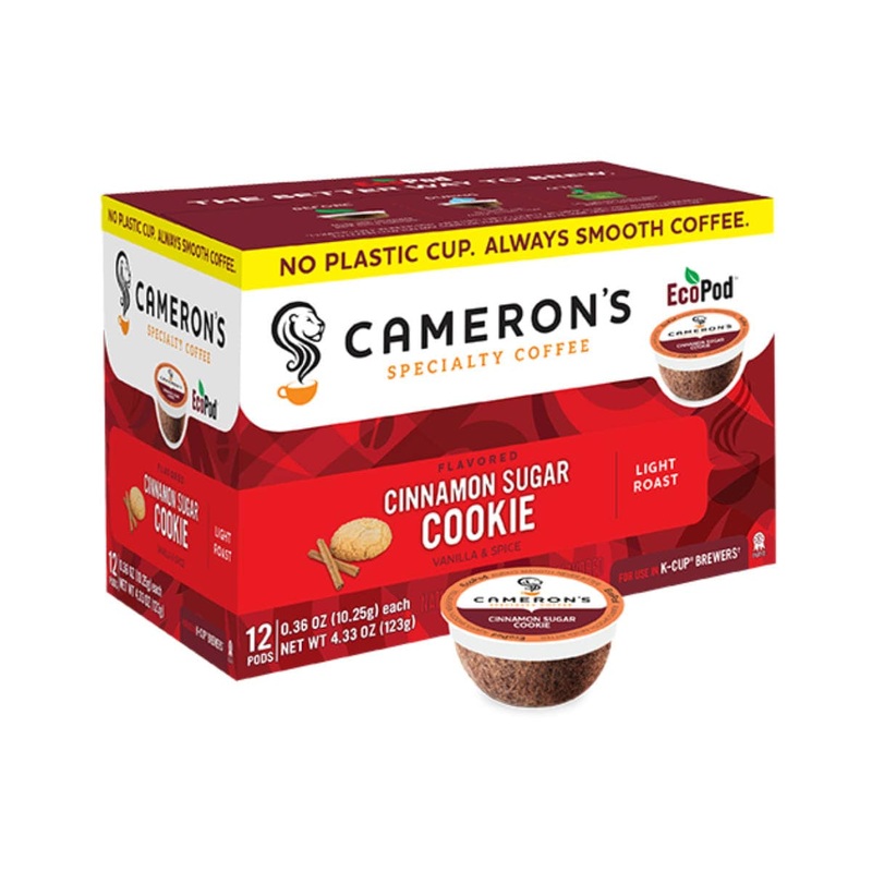 Cameron’s Cinnamon Sugar Cookie Single-Serve Eco Coffee Pods (Case of 72)