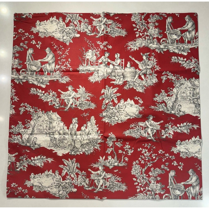 Le Cluny- Provence Villandry Red Tablecloth (60″x 96″)
