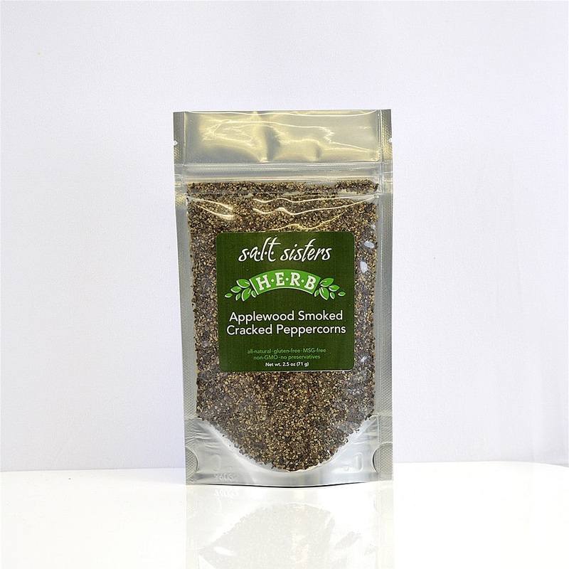 Salt Sisters Applewood Smoked Cracked Peppercorns