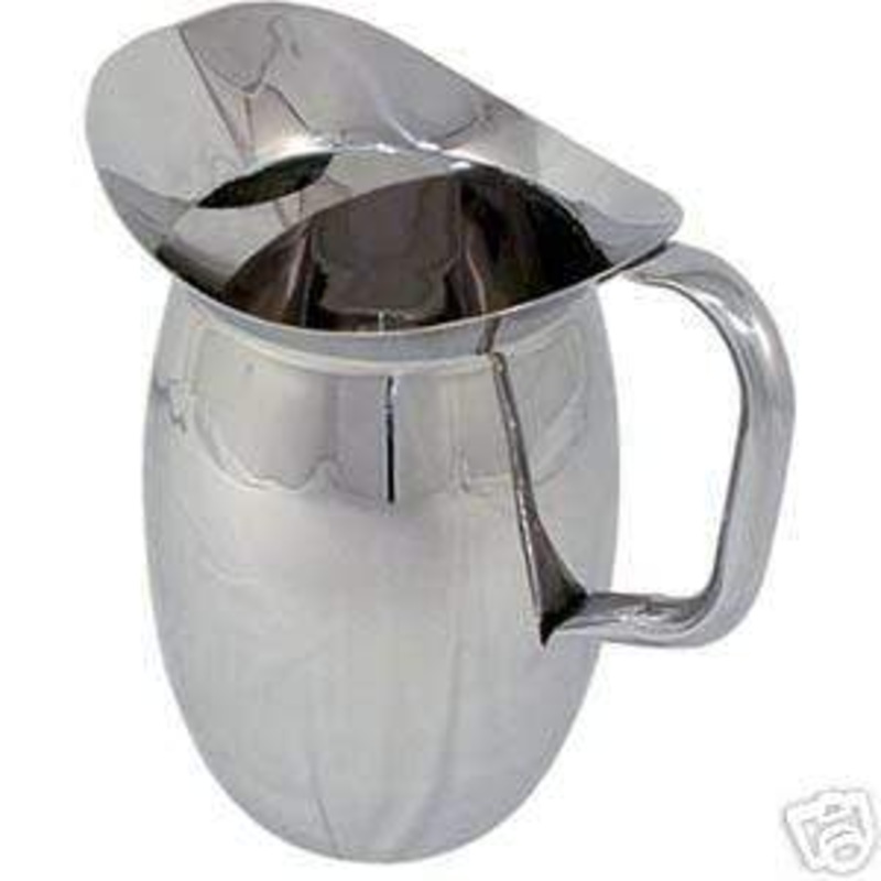 Stainless Steel Bell Pitcher w/Ice Guard