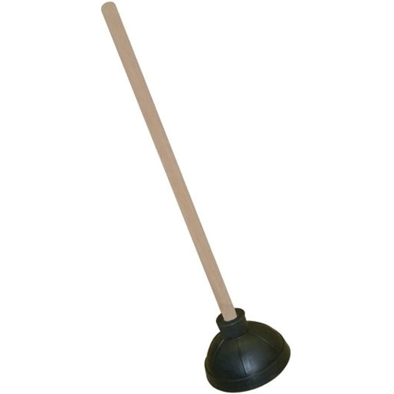 Toilet Rubber Plunger with 21 Wooden Handle- Heavy Duty Plungers for Bathroom Fix Clogged Toilets Bowl Plunger Drains for Bathroom Cleaning Durable Efficient