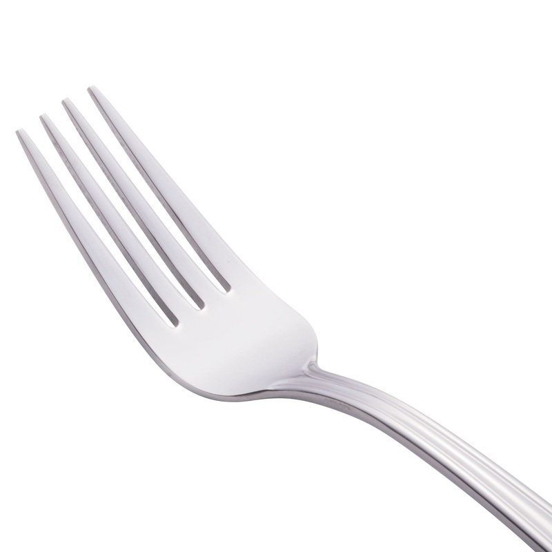 World Tableware 129 030 Reflections 7 1/4″ 18/0 Stainless Steel Heavy Weight Utility / Dessert Fork – 12/Pack