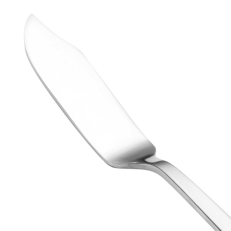 World Tableware 963 053 Elexa 5 1/4″ 18/0 Stainless Steel Heavy Weight Butter Spreader – 12/Pack