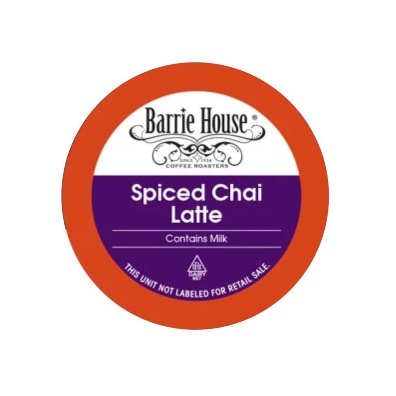 Barrie House Spiced Chai Latte Single-Serve Pods (Case of 96)