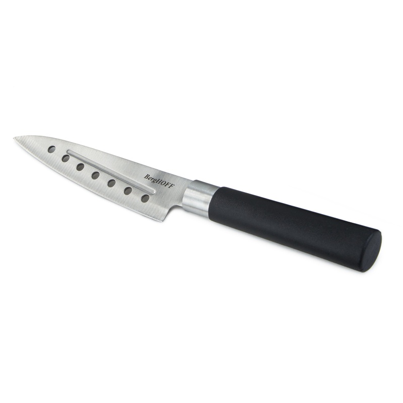 BergHOFF DiNA Codon Stainless Steel Santoku Knife with Holes, 5″